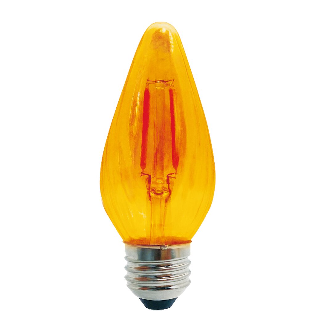 4 pack - Bulbrite 862790 (776581) 4W F15 Amber LED Light Bulb