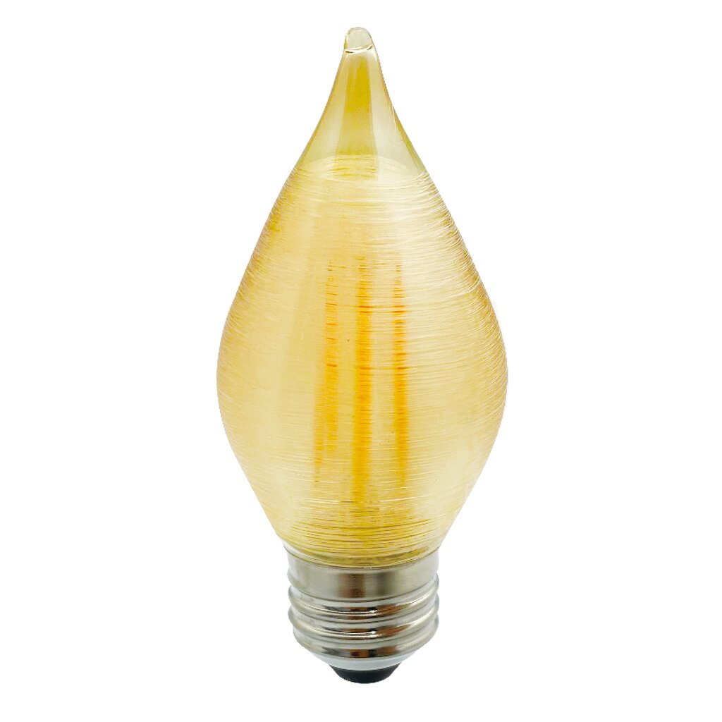 4 pack - Bulbrite 862788 (776593) 4W C15 Amber LED Light Bulb