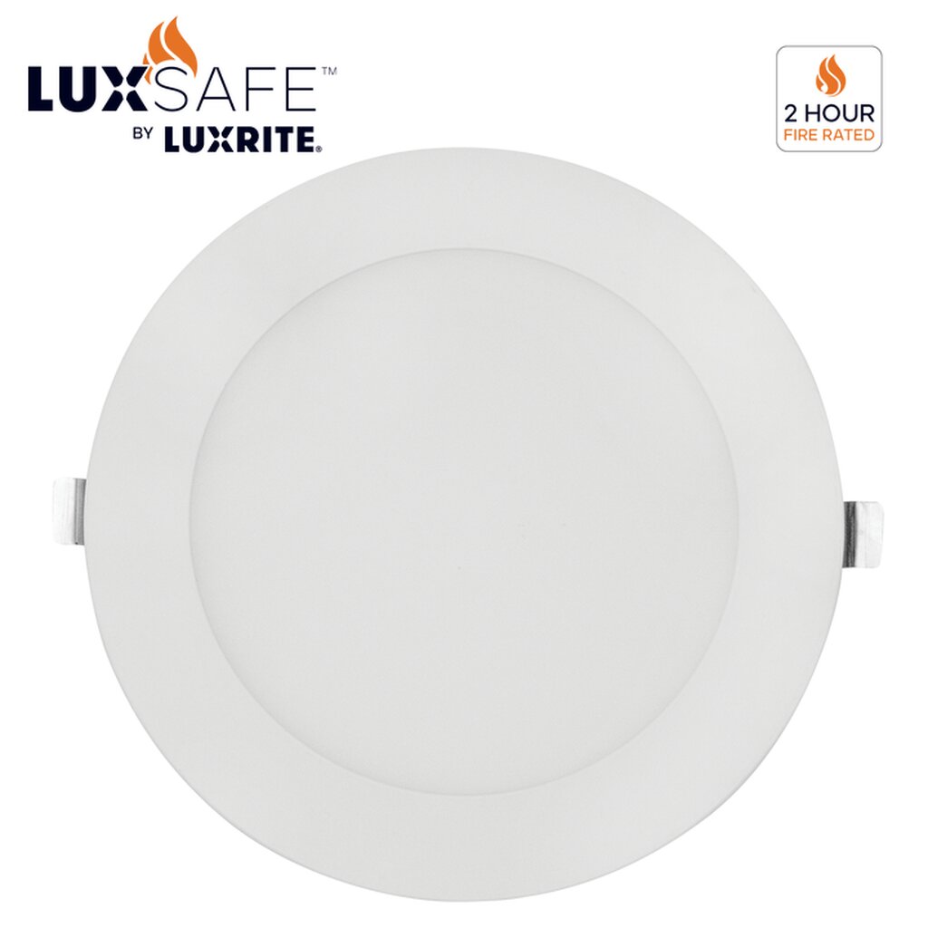 Luxrite LR23485 15W 6" Round LED Downlight Dimmable Fixture FIRE RATED