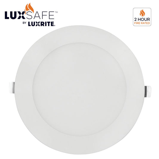 Luxrite LR23485 15W 6" Round LED Downlight Dimmable Fixture FIRE RATED