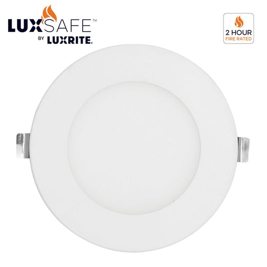 Luxrite LR23480 12W 4" Round LED Downlight Dimmable Fixture FIRE RATED
