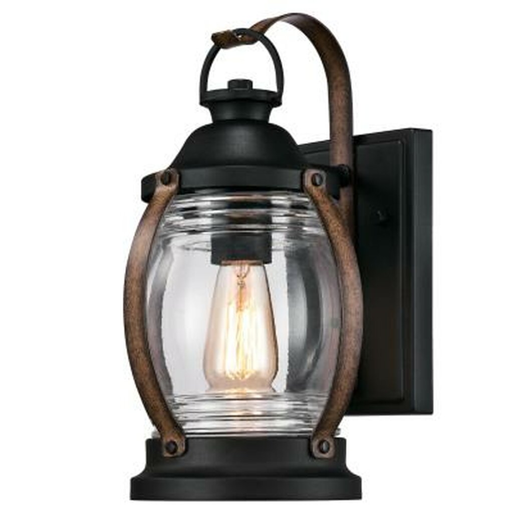 Westinghouse 6335100 Wall Pack Fixture 1 Light Wall Textured Black and
