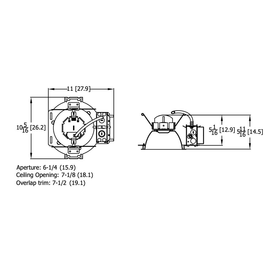 Lithonia LDN6 35/15 MVOLT GZ10 HSG 18W LED Fixture 6 IN new