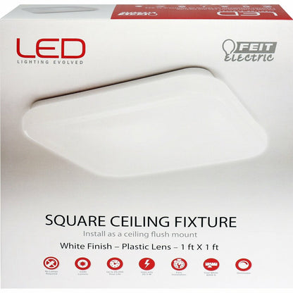 Feit Electric 71800 22.5W LED Canopy Puff Dimmable Fixture 1'x1'