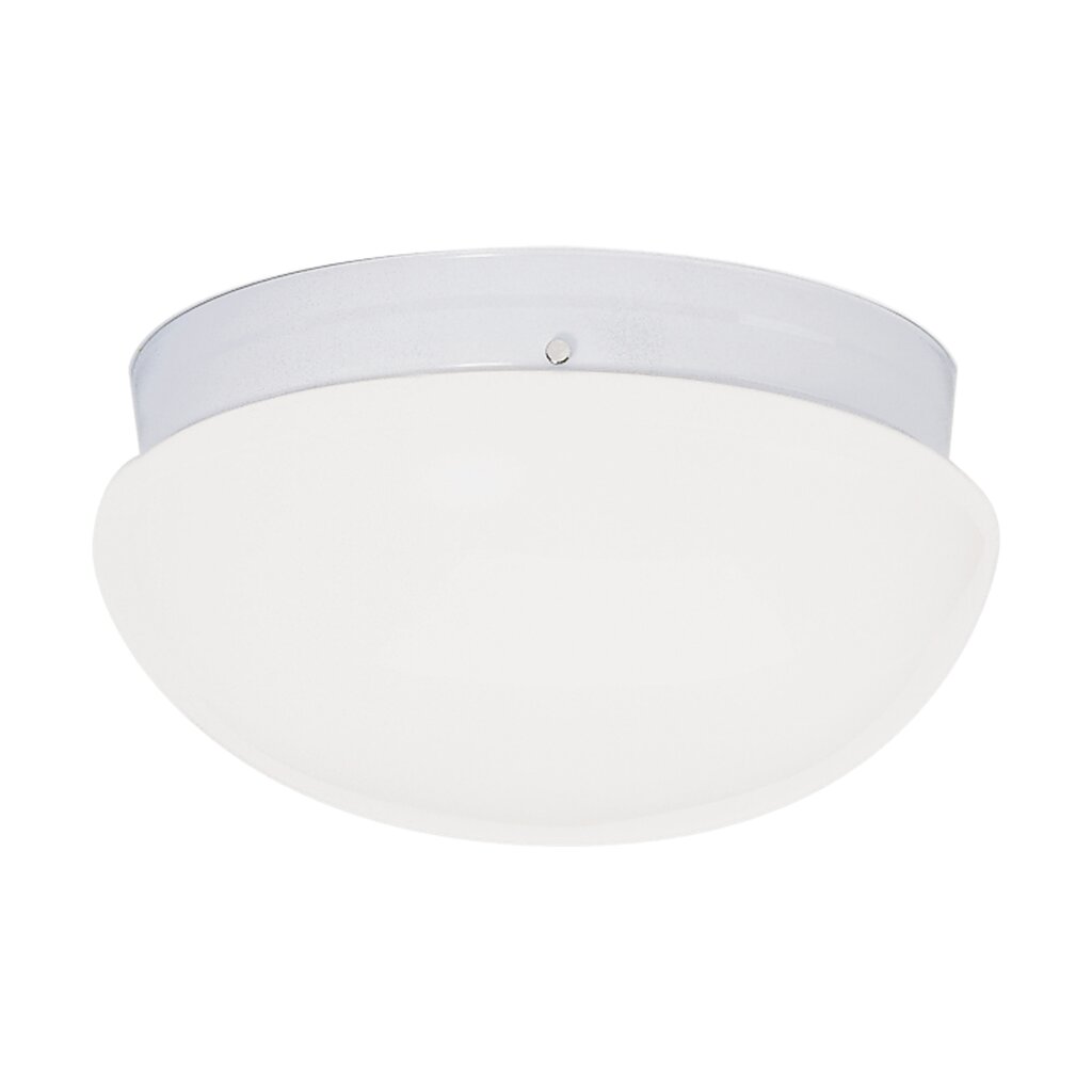 Satco SF77-987 Flush Mount Fixture 2 Light - 12" Flush with White
