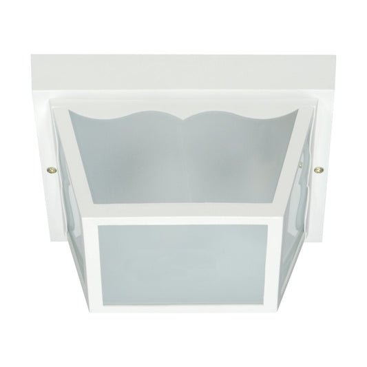 Satco SF77-879 Flush Mount Fixture 2 Light - 10'' Carport Flush with