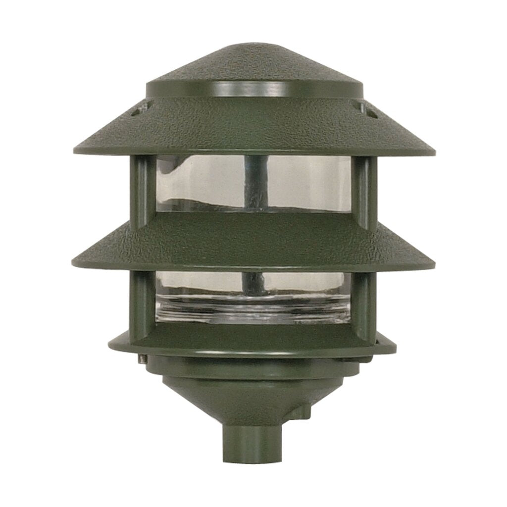 Satco SF77-323 Post Lantern Fixture 1 Light - 8" Pathway Two Louver
