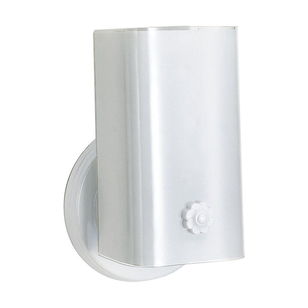 Satco SF77-086 Vanity Fixture 1 Light - 7" with White "U" Channel