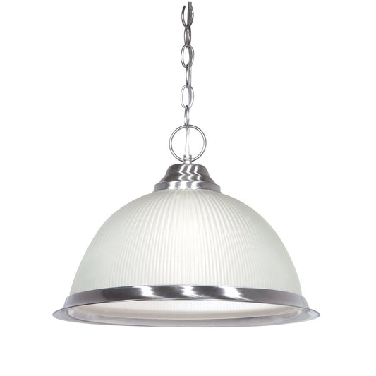 Satco SF76-691 Pendant Fixture 1 Light - 15" with Frosted Prismatic
