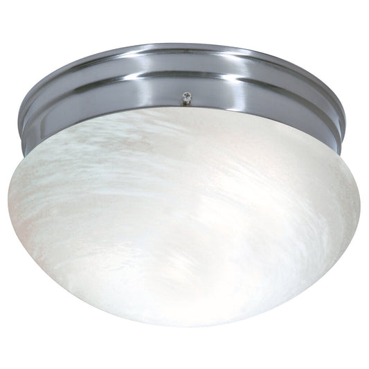 Satco SF76-674 Flush Mount Fixture 2 Light - 10" Flush with Alabaster