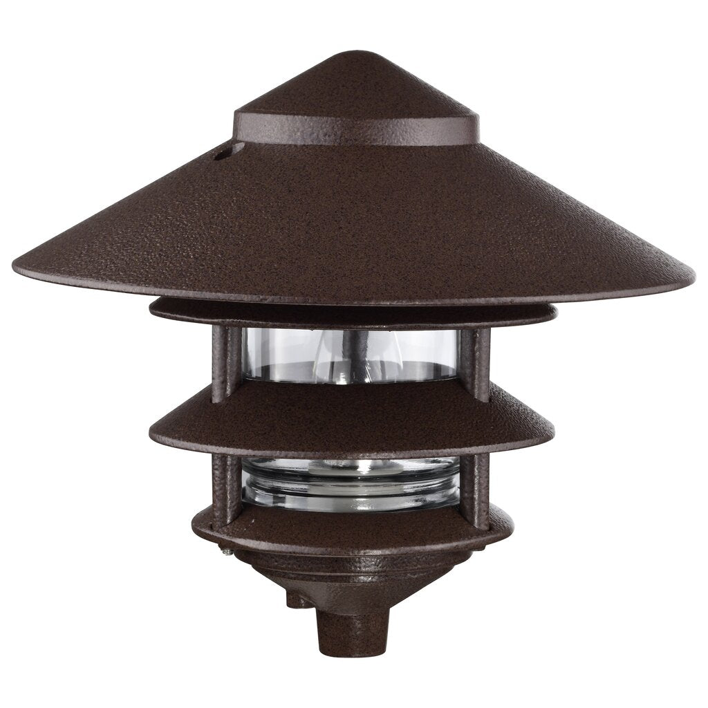 Satco SF76-637 Post Lantern Fixture 1 Light - 9" Pathway Three Louver