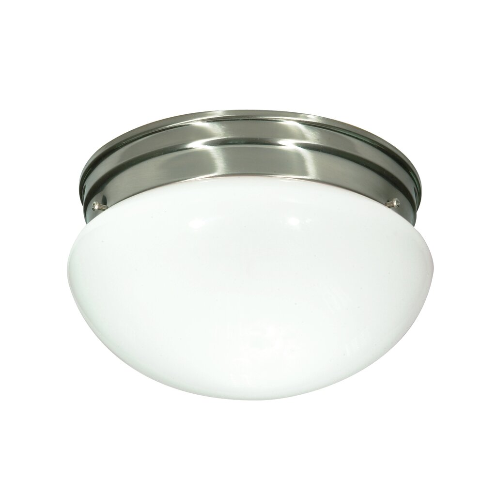 Satco SF76-603 Flush Mount Fixture 2 Light - 10" Flush with White