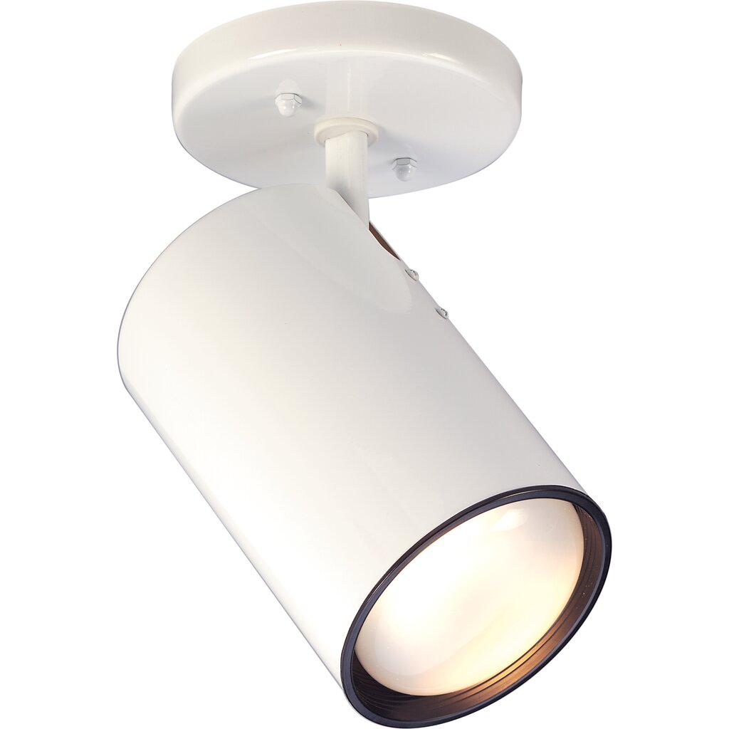 Satco SF76-418 Flush Mount Fixture 1 Light - R30 Step Cylinder White