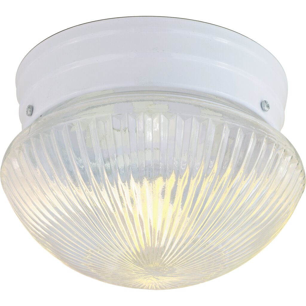 Satco SF76-251 Flush Mount Fixture 1 Light - 8" Flush with Clear