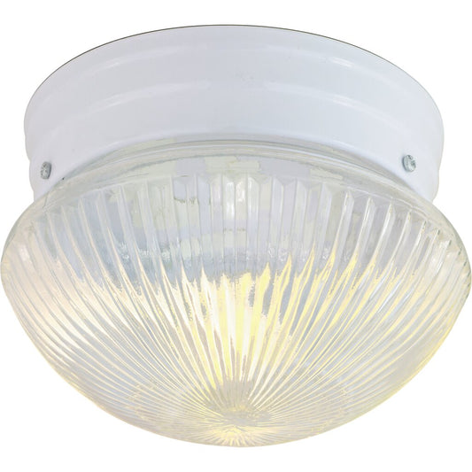 Satco SF76-251 Flush Mount Fixture 1 Light - 8" Flush with Clear