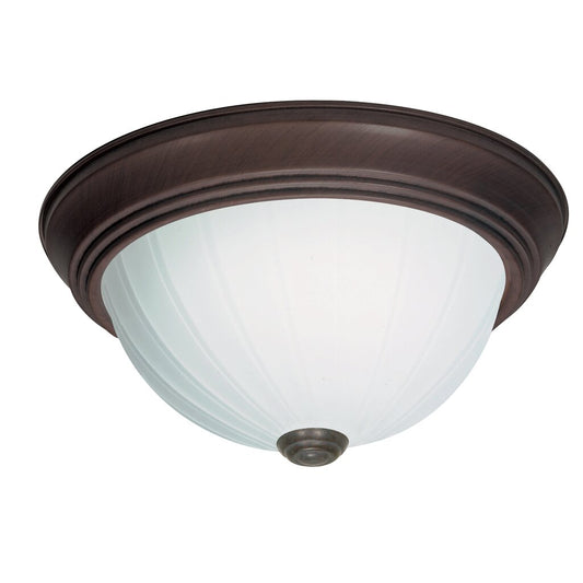 Satco SF76-246 Flush Mount Fixture 2 Light - 11" Flush with Frosted