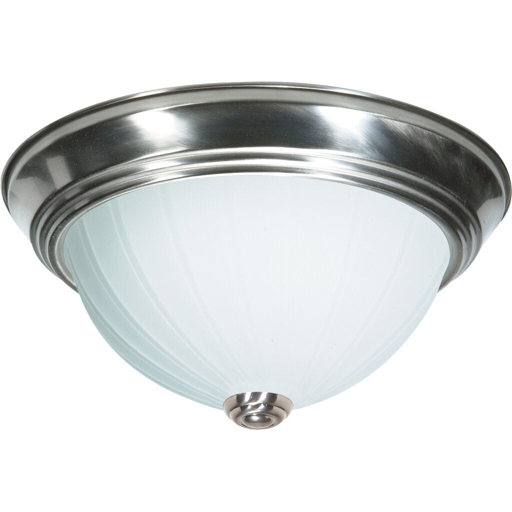 Satco SF76-244 Flush Mount Fixture 2 Light - 13" Flush with Frosted
