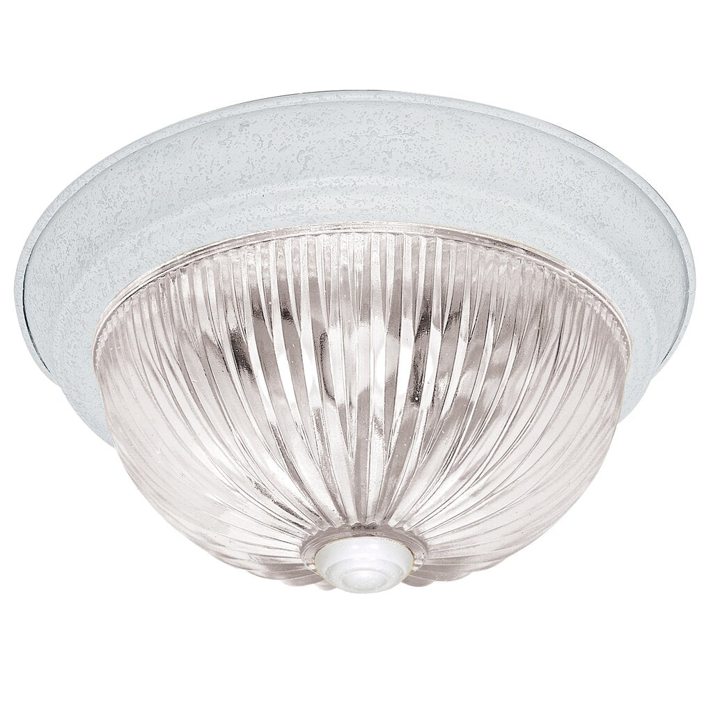 Satco SF76-191 Flush Mount Fixture 2 Light - 11" Flush with Clear
