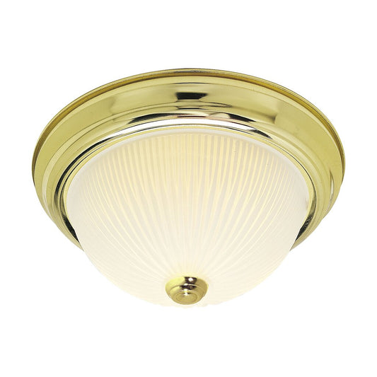Satco SF76-130 Flush Mount Fixture 2 Light - 11" Flush with Frosted