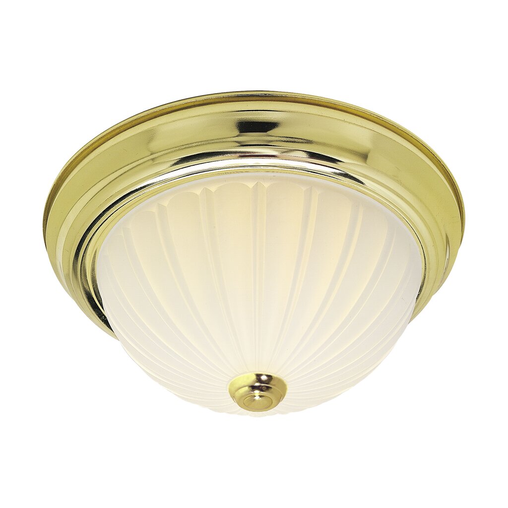 Satco SF76-126 Flush Mount Fixture 2 Light - 13" Flush with Frosted