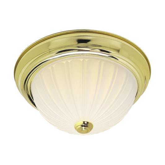 Satco SF76-124 Flush Mount Fixture 2 Light - 11" Flush with Frosted