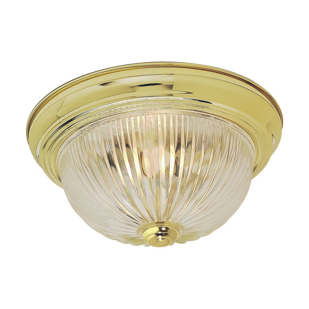 Satco SF76-091 Flush Mount Fixture 2 Light - 11" Flush with Clear