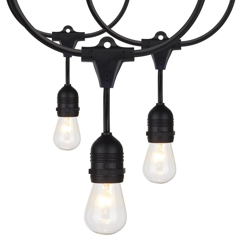 Satco S8035 String Light Fixture 24Ft; Incandescent Includes 12-S14