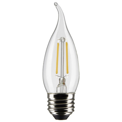 Satco S21310 3W CA10 Warm White LED Light Bulb