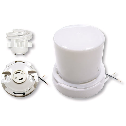 Satco 90-2615 Flush Mount Fixture GU24 Base; Squat keyless fluorescent