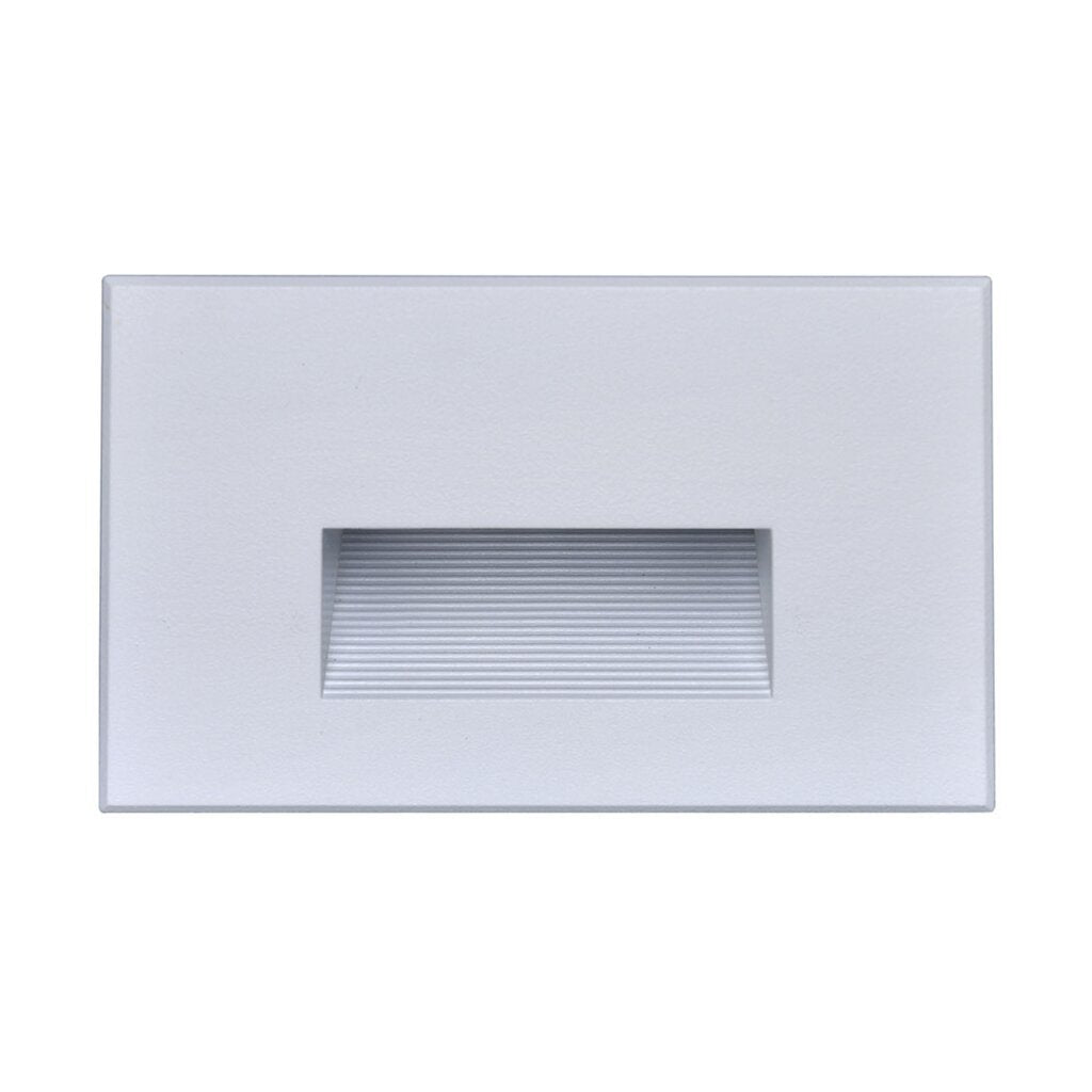 Satco 65-407 5W LED Step Light Fixture Horizontal White Finish; 120V