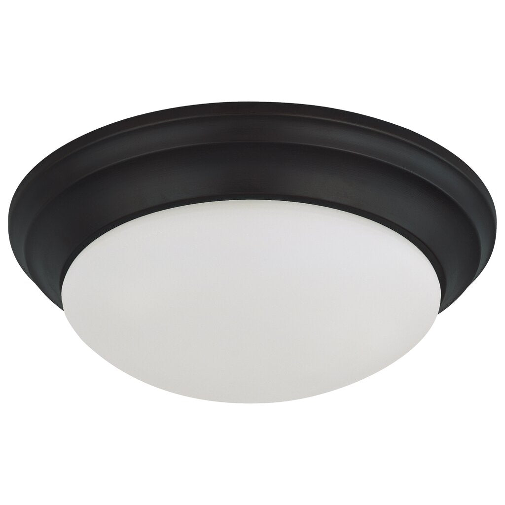 Satco 62-687 18W LED Flush Mount Fixture Twist & Lock 12 in.; Matte