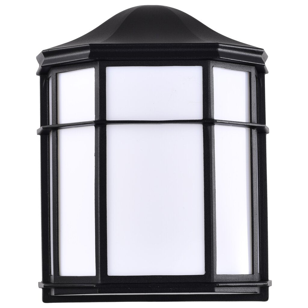 Satco 62-1397 14W LED Bulk Head Fixture Cage Lantern Black Finish with