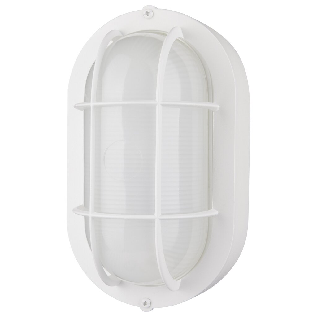 Satco 62-1388 14W LED Bulk Head Fixture Small Oval White Finish with