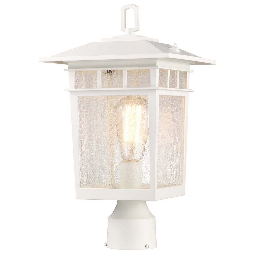 Satco 60-5951 Post Lantern Fixture Cove Neck Collection Outdoor Large