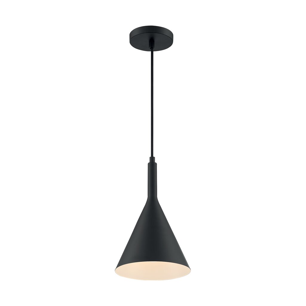 Satco 60-7127 Pendant Fixture Lightcap; 1 Light; Small Matte Black