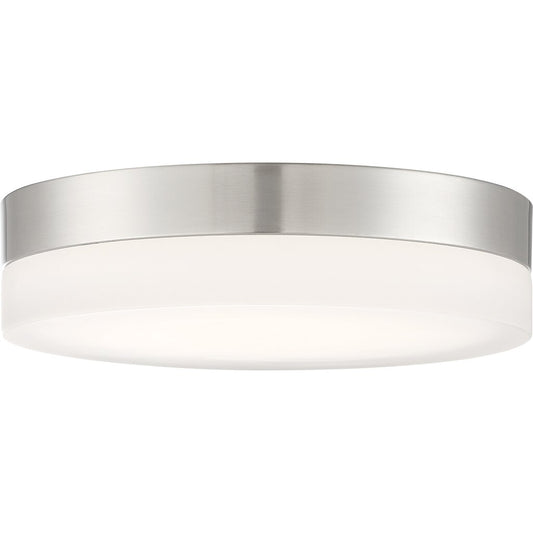 Satco 62-460 25W LED Flush Mount Fixture Pi; 14 in.; Brushed Nickel
