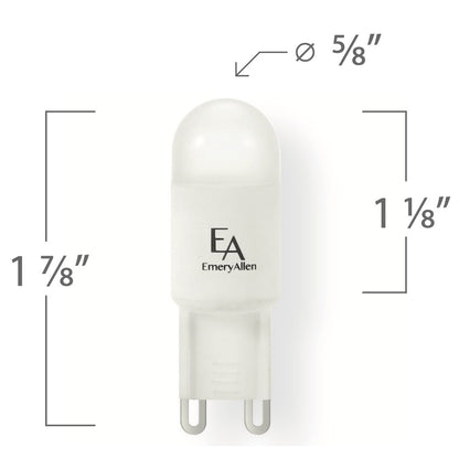 EmeryAllen EA-G9-2.5W-COB-309F-D 2.5W Warm White LED Light Bulb