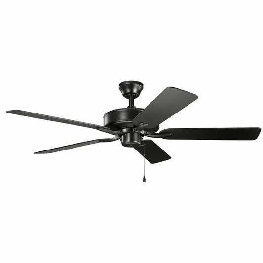 Kichler 330015SBK Ceiling Fan Fixture Basics Pro Patio 52 " 5 Blades