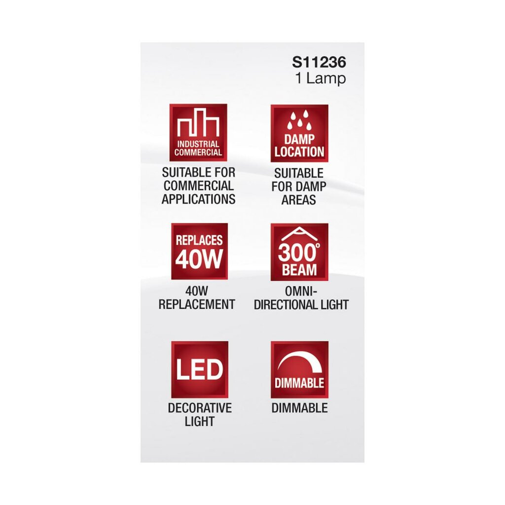 10 pack - Satco S11236 5W T4 LED Light Bulb