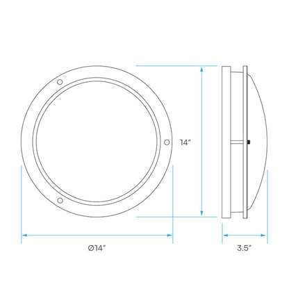 Luxrite LR23282 18W LED Ceiling Dimmable Fixture