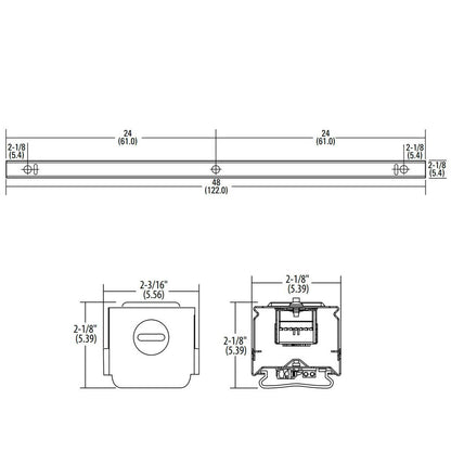 Lithonia ZL1N L48 7000LM FST MVOLT 40K 80CRI WH 52W LED Strip Fixture