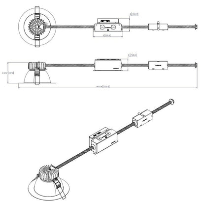 Lithonia LBR6 ALO2 SWW1 AR LSS MWD MVOLT UGZ 13W/19W/25W LED Recessed