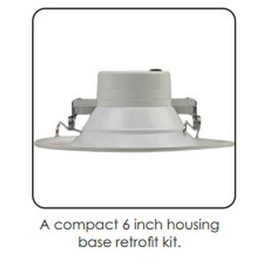 Energetic Lighting E3DL6B-92750 15W 6" Round LED Downlight Dimmable
