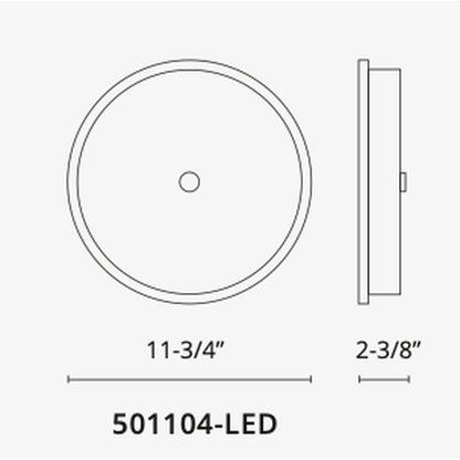 501104-LED 15W LED Dimmable Fixture Flush Mount