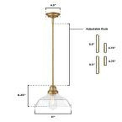 Westinghouse 6132400 60W Incandescent LED Pendant Fixture Iron Hill