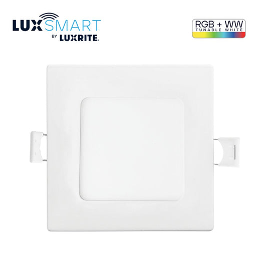 Luxrite LR22742 10.5W 4" square LED Downlight Dimmable Fixture