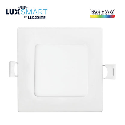 Luxrite LR22748 13W 6" Square LED Downlight Dimmable Fixture