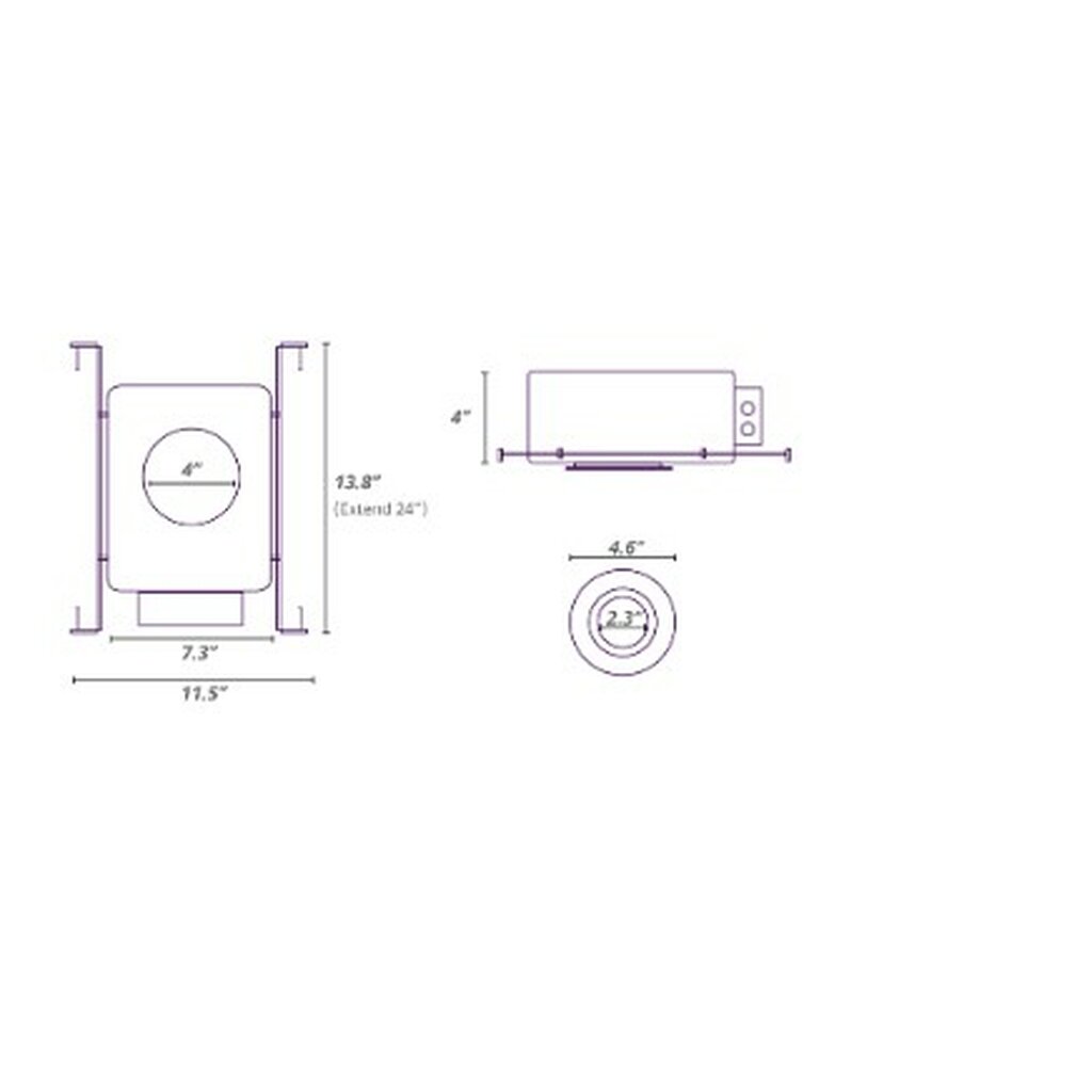 Sunlite 87713-MKS 20W LED Recessed Downlight Dimmable Fixture #