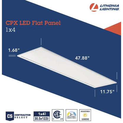 Lithonia CPX 1X4 ALO7 SWW7 M4 35.7W LED Fixture Contractor Select CPX