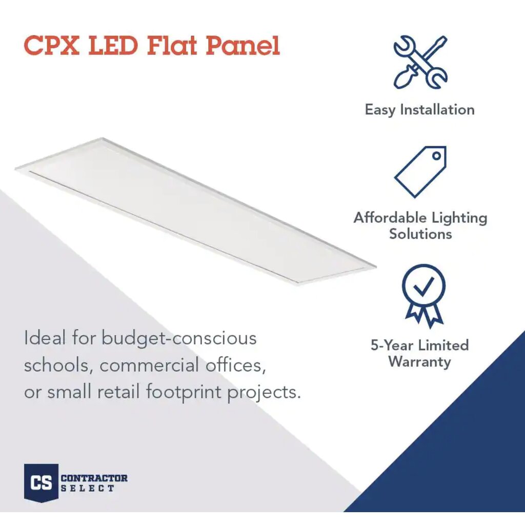 Lithonia CPX 1X4 ALO7 SWW7 M4 35.7W LED Fixture Contractor Select CPX